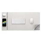 Display of Journey ALTI Wireless Charging Deskmat - Light Grey with compatible devices 