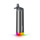 sipping nozzle smart bottle with different glow lights at the bottom