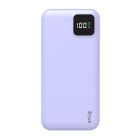 Snug 20 000mAh Square Digital PD Power Bank - Lavender. View from front