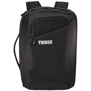 front of backpack with different compartments