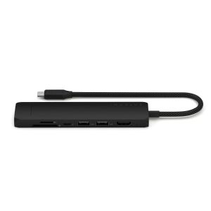 Satechi Slim Multiport with Ethernet Adapter - Black