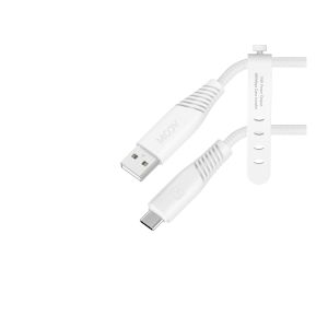 Front view of Moov PowerMotion USB-A to USB-C 1.2m Cable - White

