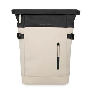 Kapten and Son Aarhus Backpack 16 inch - Cream Black front view