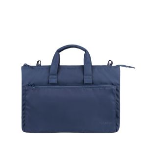 front view of bag with handles and different zip compartments