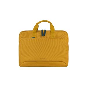 yellow bag with handles at the top