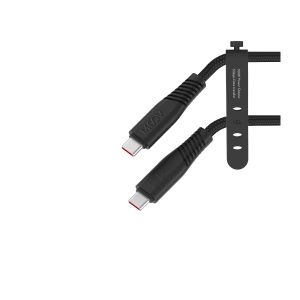 Front view of Moov PowerMotion USB-C to USB-C 0.5m Cable (USB 3.0) - Black