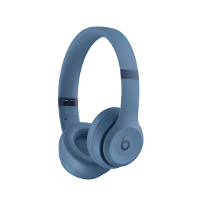 Beats Solo 4 Wireless Headphones, with flex-grip headband, customisable sliders and ergonomically angled ear cups.