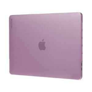 Side angle shot of the Incase Hardshell Dots Case for MacBook Pro 13-inch (M2/M1) - Ice Pink