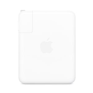 power adapter with Apple logo on the front 
