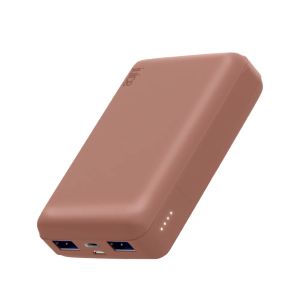 Juice ECO 3 Charge 10,000mAH Power Bank -  Rose Gold at a Slanted Angle