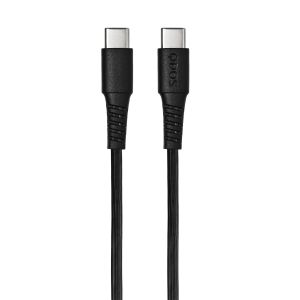 QDOS PowerMotion USB-C to USB-C 1.2m Cable - Black
