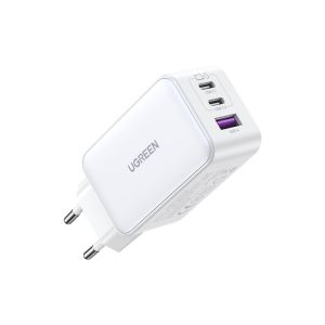 UGREEN 65W GaN 3 Port Wall Charger - White